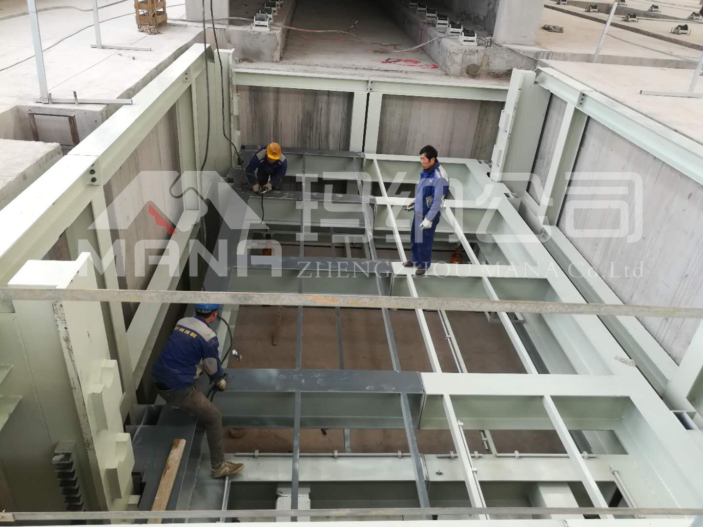 疊合樓板生產線安裝現場 疊合樓板生產線安裝現場